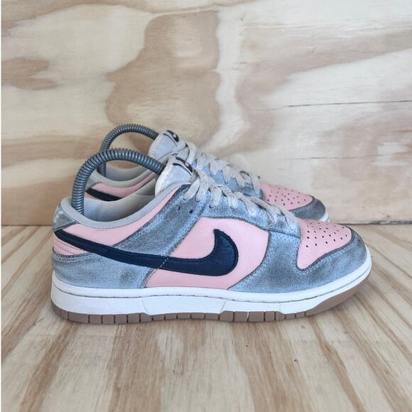 Nike - Dunk Low Glacier - Sneakers - Gray/Pink - Women's - 7 - HJ7341-474 - Picture 1 of 9